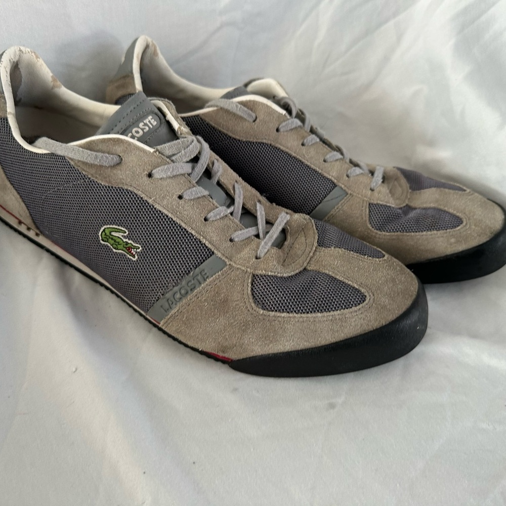 Lacoste Aleron St Spm Gray Shoes Size10.5 View 6